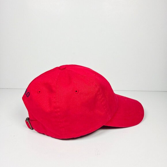 Red Ralph Lauren Polo Baseball Style Hat Cap | Vintage Clothing Accessories - Picture 5 of 5